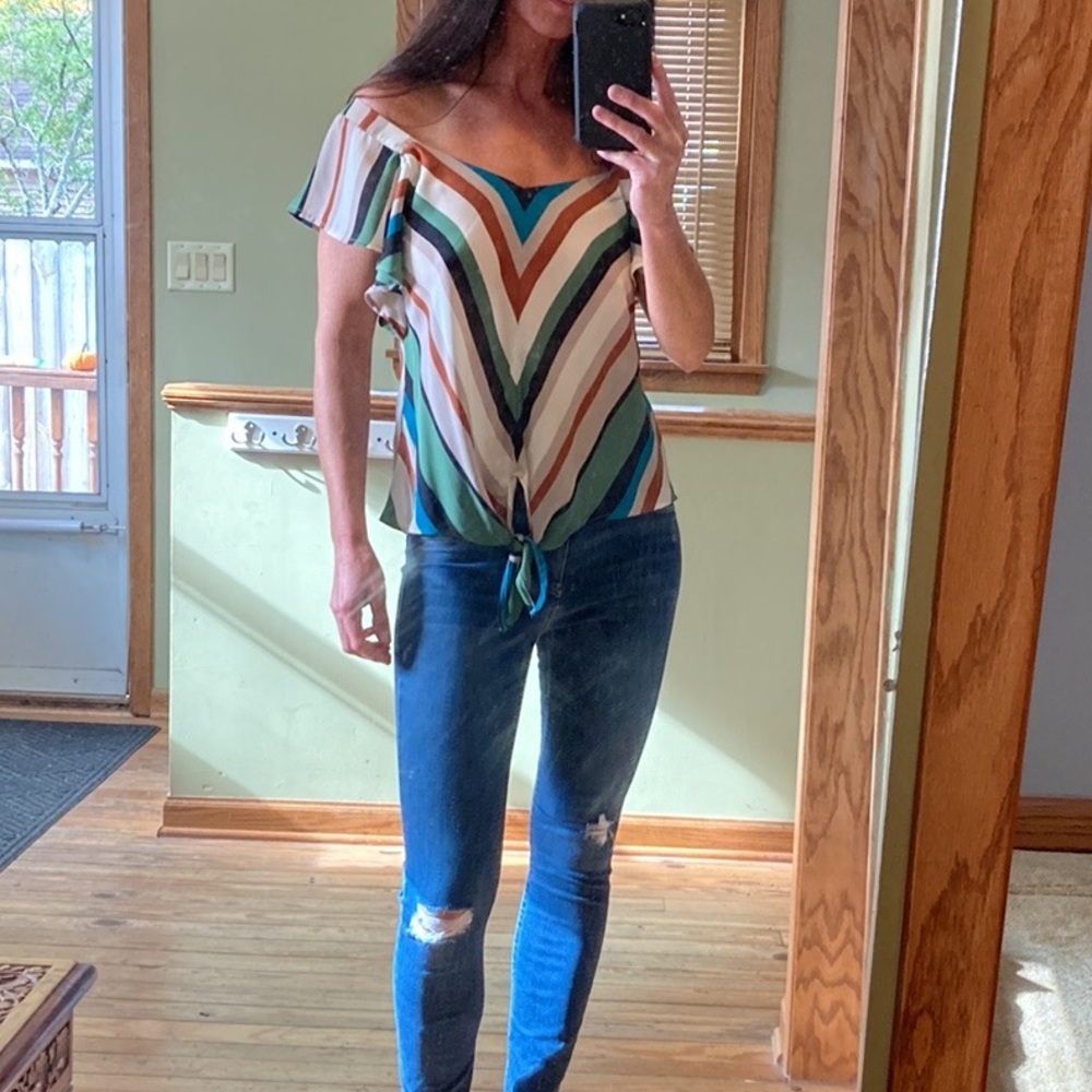 Tie-front Top